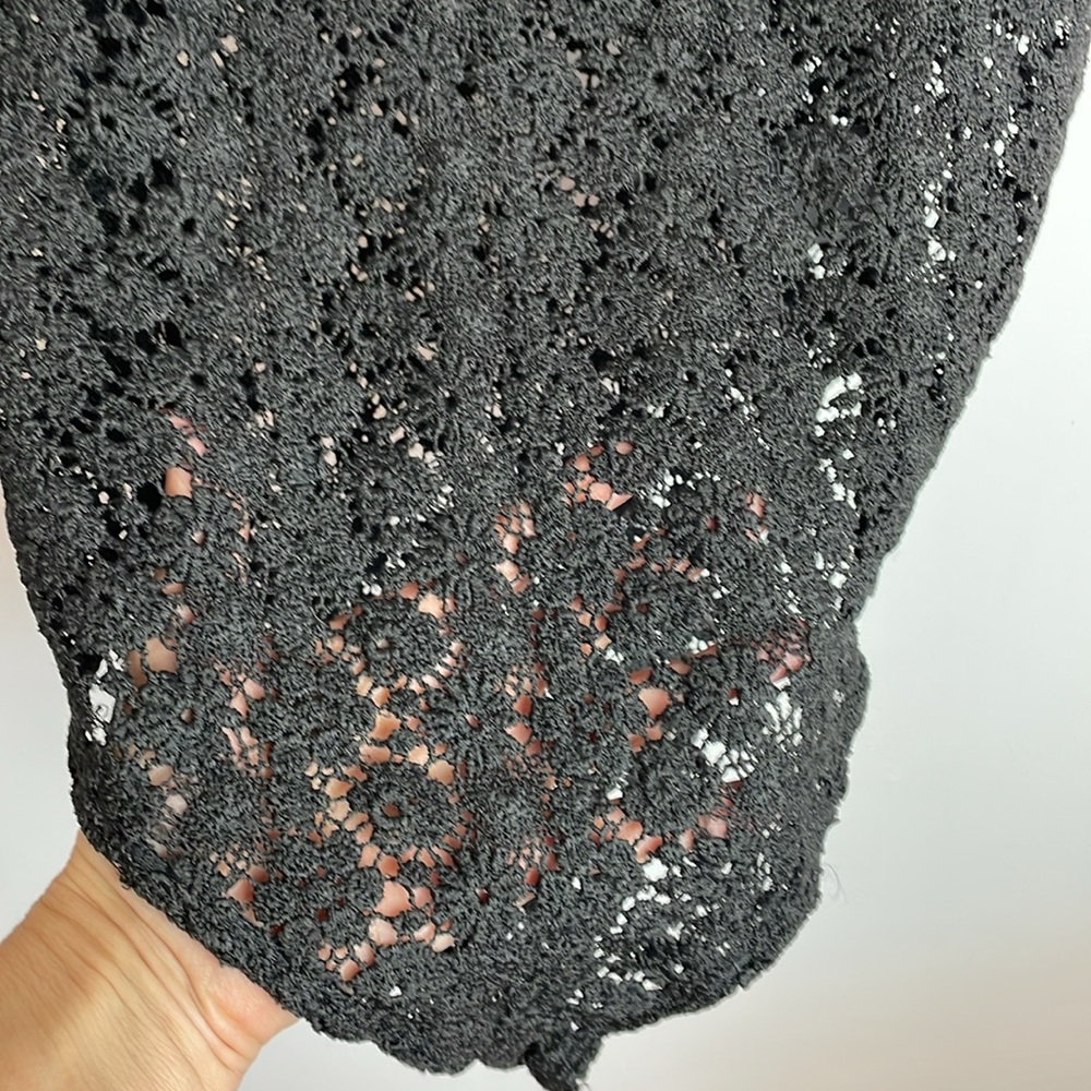 H&M Body Suit Lace Look Color Black Size XL - Picture 7 of 7